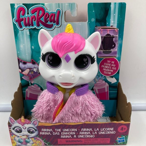 FurReal Airina the Unicorn Color-Change Interactive Feeding Toy 4+ - Picture 1 of 2
